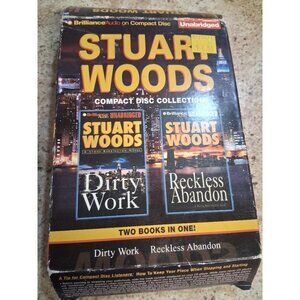 Stuart Woods Audiobook CD Set Dirty Work & Reckless Abandon Unabridged 12 Discs